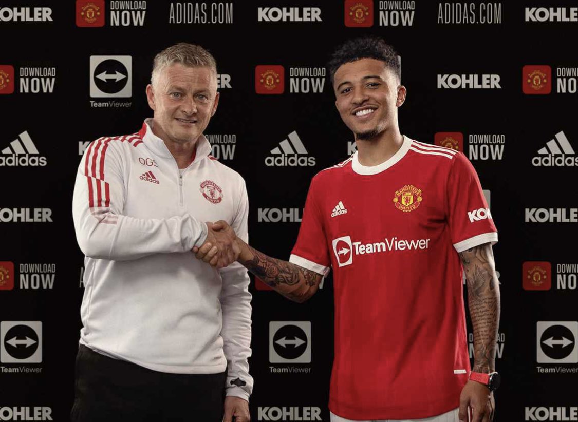 Sancho endelig presentert som Manchester United-spiller