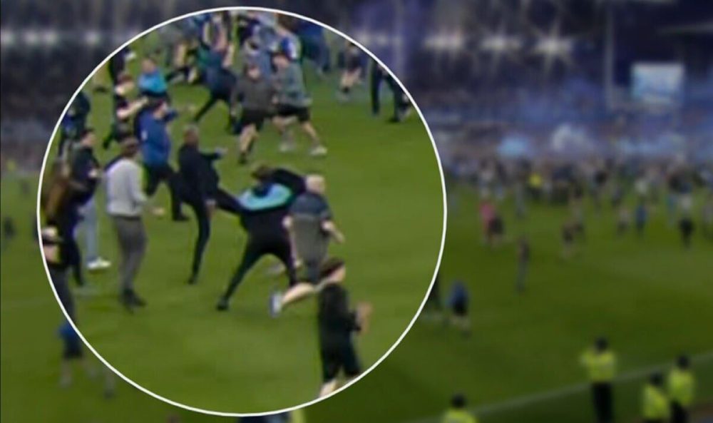 Se video: Her sparker Vieira til Everton-supporteren etter kampen